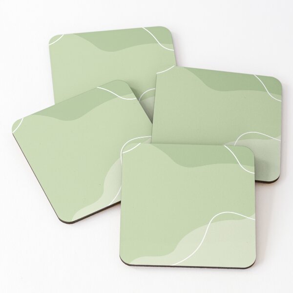Item preview, Aesthetic Soft Green Squiggly Lines 2 designed and sold by GoodJobLola.