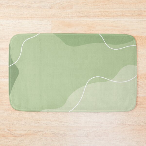 Item preview, Aesthetic Soft Green Squiggly Lines 2 designed and sold by GoodJobLola.