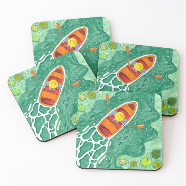Item preview, Boatman and water lilies  designed and sold by StarlightTales.