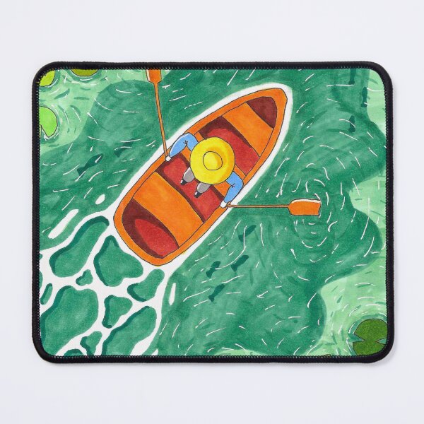 Item preview, Boatman and water lilies  designed and sold by StarlightTales.