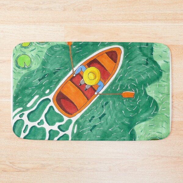 Item preview, Boatman and water lilies  designed and sold by StarlightTales.