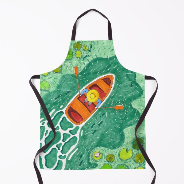 Item preview, Boatman and water lilies  designed and sold by StarlightTales.