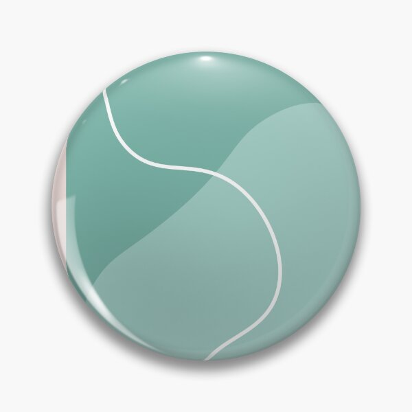 Item preview, Aesthetic Soft Teal Squiggly Lines designed and sold by GoodJobLola.
