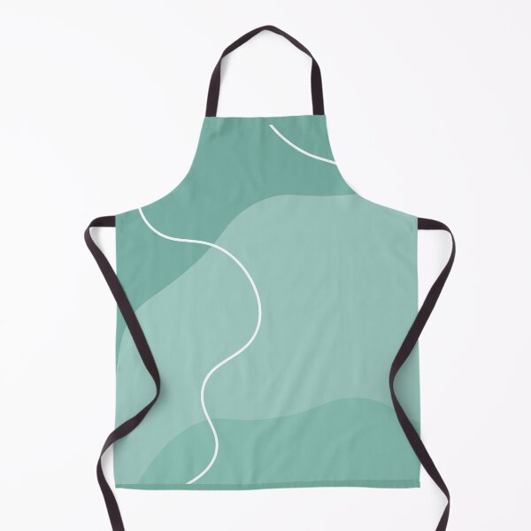 Item preview, Aesthetic Soft Teal Squiggly Lines designed and sold by GoodJobLola.