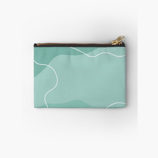 Item preview, Aesthetic Soft Teal Squiggly Lines designed and sold by GoodJobLola.