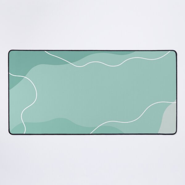 Item preview, Aesthetic Soft Teal Squiggly Lines designed and sold by GoodJobLola.