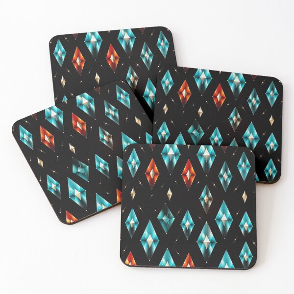 Item preview, Abstraction diamonds in space pattern designed and sold by SmileshareShop.
