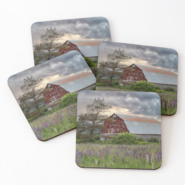 Item preview, The Old Barn Beyond the Lupins designed and sold by Amanda White.