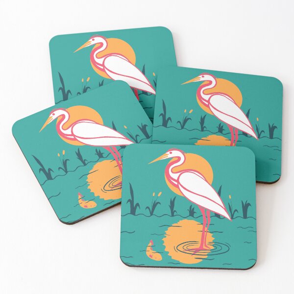 Item preview, the heron designed and sold by MeliLlamas.