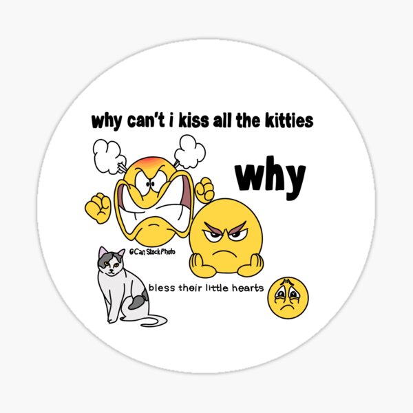 Sad cute little cursed Pou | Sticker