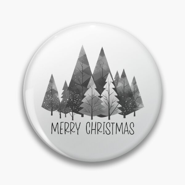 Artikelvorschau, Frohe Weihnachten einfache Weihnachtsbäume Kunst schwarz und weiß entworfen und verkauft von Inktown.