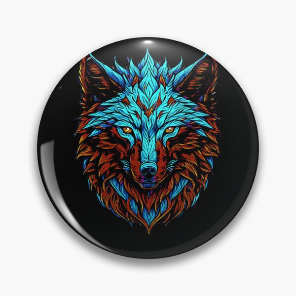 Artikelvorschau, Farbige Skizze eines magischen Wolfes entworfen und verkauft von FlowerandDesing.