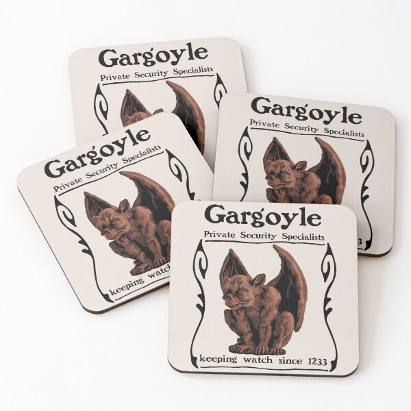 Item preview, Gargoyle Private Security Specialists designed and sold by Unhinged Heather.