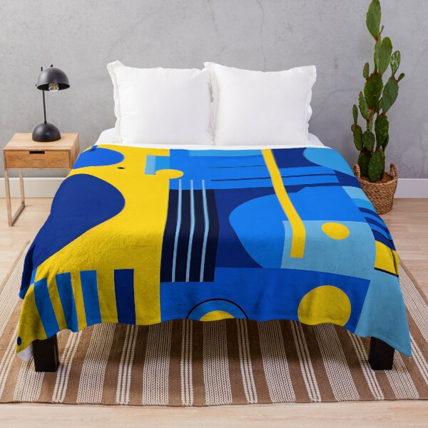 Item preview, Blue and yellow geometric shapes designed and sold by myersdiffusion.