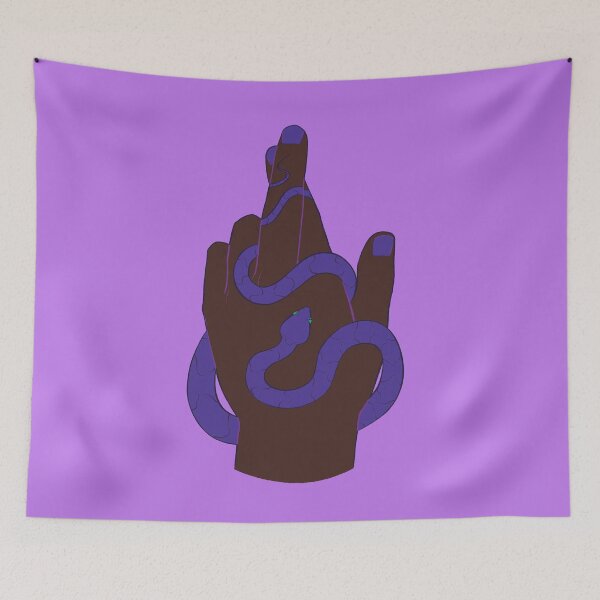 Item preview, Crossed fingers with snake designed and sold by 1brokeit.