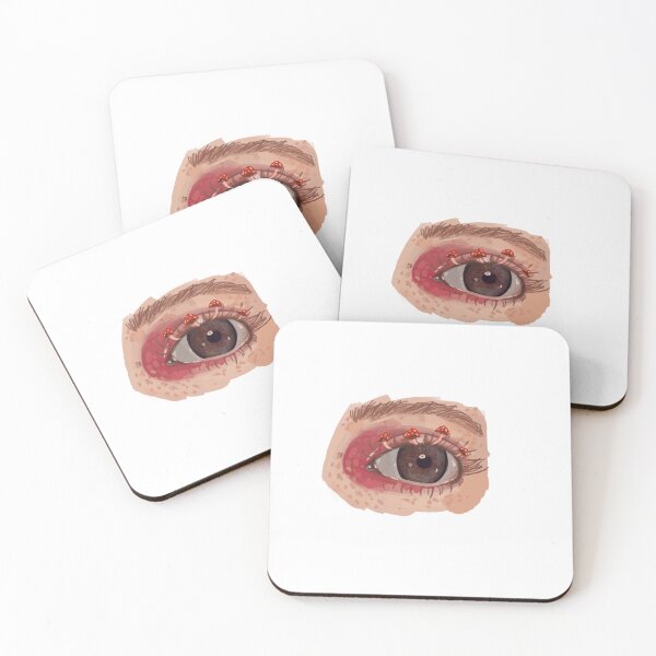 Item preview, Realistic Eye with Mushrooms designed and sold by kateillustrates.