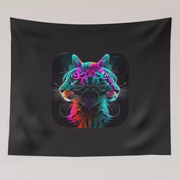 Item preview,  Jaquatirica Brazilian Fauna in Neon Mirror face designed and sold by Animalissima.