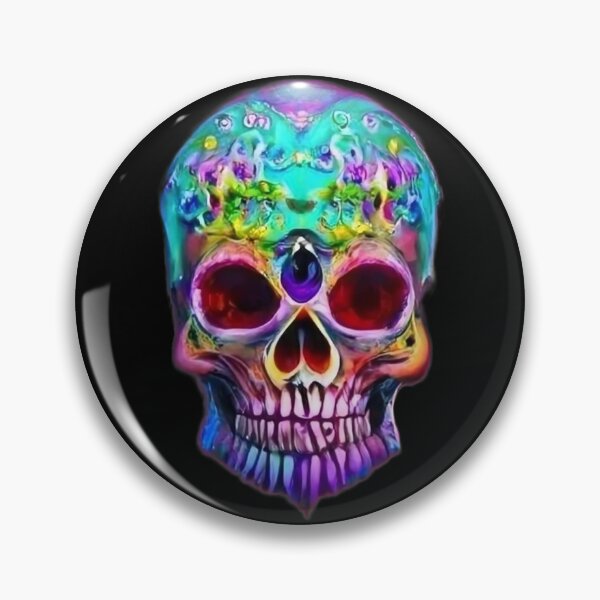 Item preview, Multicolor Stylized Skull designed and sold by Ben-Design-Fr.