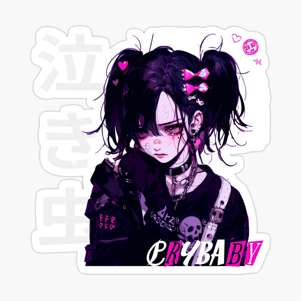 Crybaby Cute Emo Anime Girl