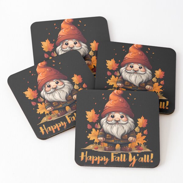 Item preview, Happy Fall Yall Cute Gnome Autumn Leaves Orange Beanie designed and sold by NearlyNow.