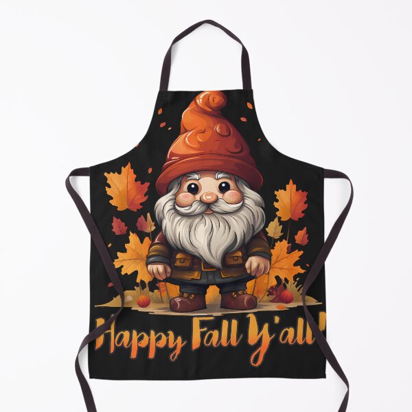 Item preview, Happy Fall Yall Cute Gnome Autumn Leaves Orange Beanie designed and sold by NearlyNow.