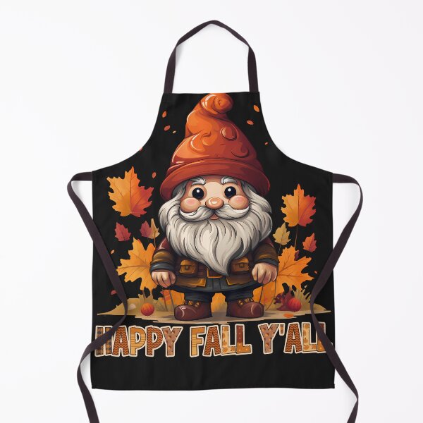 Item preview, Happy Fall Yall Plaid Text Cute Gnome Autumn leaves Orange Beanie designed and sold by NearlyNow.