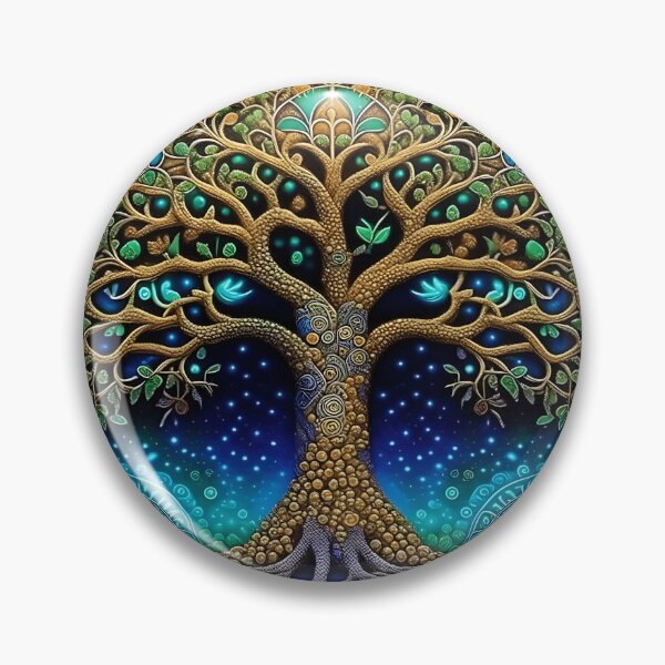 Item preview, [AI Art] Magical Tree of Life, Optical Art Style designed and sold by Sissle.