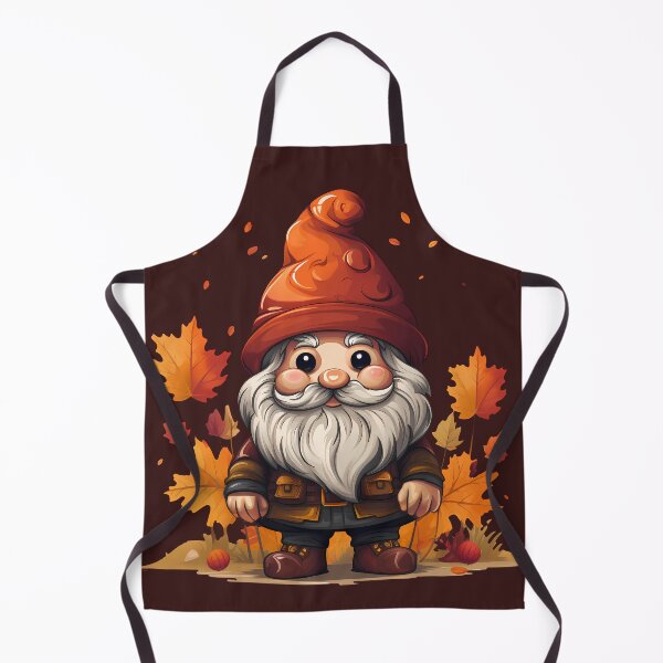 Item preview, Cute Fall Gnome Autumn Leaves Orange Beanie designed and sold by NearlyNow.