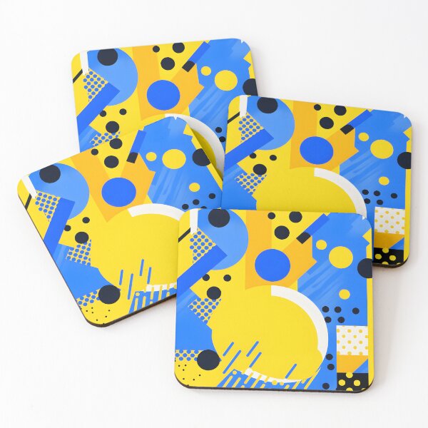 Item preview, Blue and yellow geometric shapes 2 designed and sold by myersdiffusion.