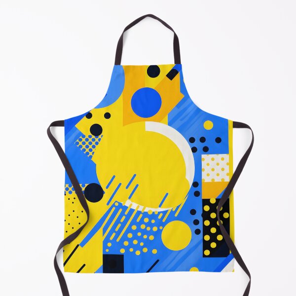 Item preview, Blue and yellow geometric shapes 2 designed and sold by myersdiffusion.