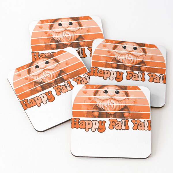 Item preview, Cute Fall Gnome Happy Fall Yall Vintage Sunset Groovy Hippie Text designed and sold by NearlyNow.