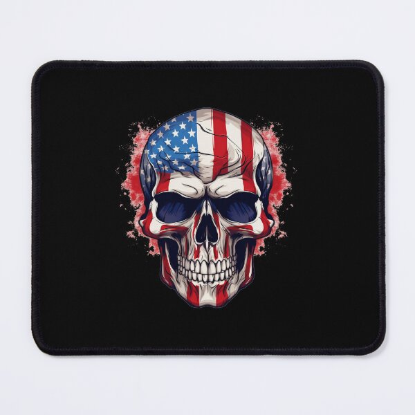 Item preview, American flag skull designed and sold by Mateusz Majcherek.