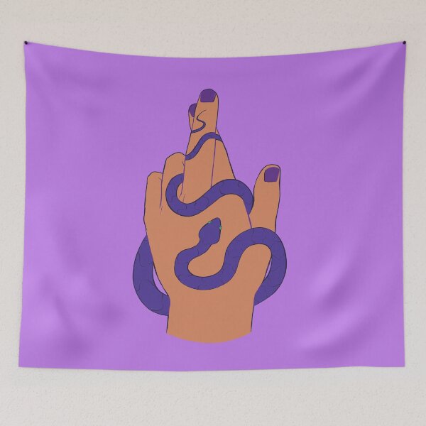 Item preview, Crossed fingers with snake designed and sold by 1brokeit.