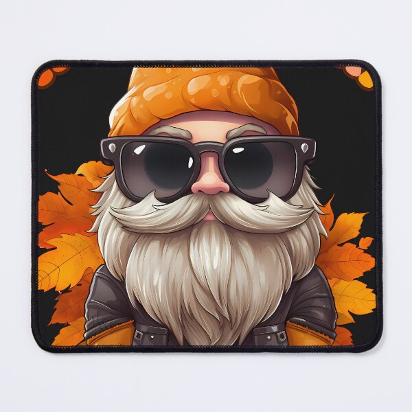 Item preview, Cool Fall Gnome Wearing Sunglasses Orange Beanie Groovy Text Happy Fall Yall designed and sold by NearlyNow.