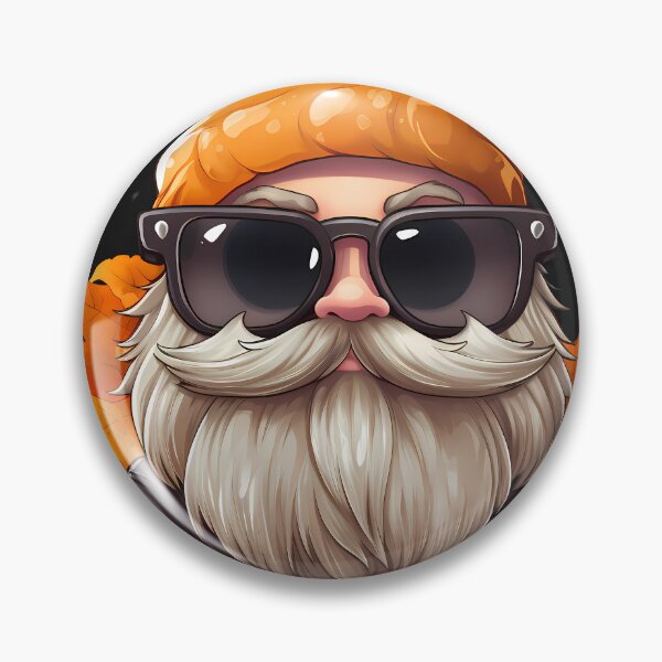 Item preview, Cool Fall Gnome Wearing Sunglasses Orange Beanie Groovy Text Happy Fall Yall designed and sold by NearlyNow.