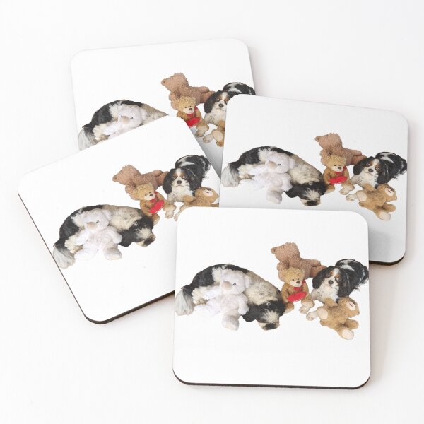 Item preview, dogs sleepy time with teddies 2,  designed and sold by Debsgiftware Ward.