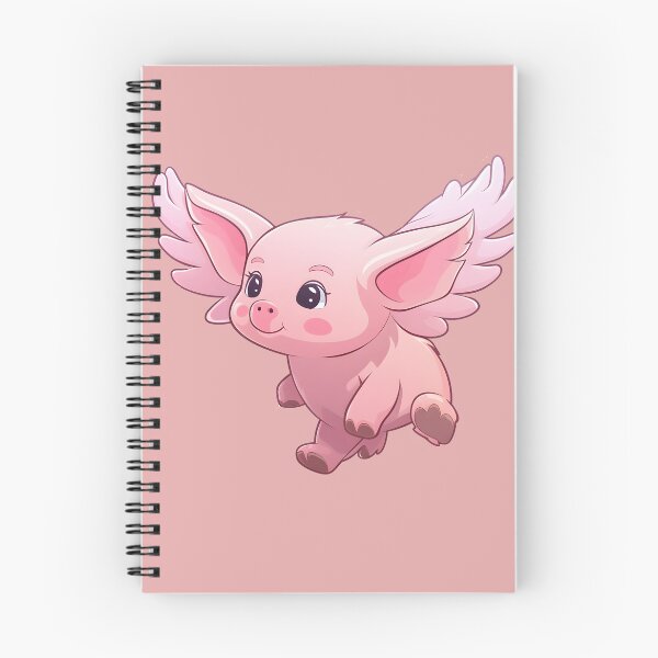 Item preview, cute kawaii flying pig farm life designed and sold by Wickystickers.