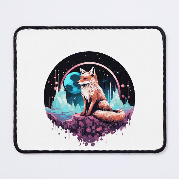 Item preview, Celestial moon flower, fox sitting tall designed and sold by Jerseysrd.