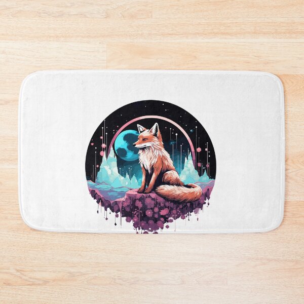 Item preview, Celestial moon flower, fox sitting tall designed and sold by Jerseysrd.
