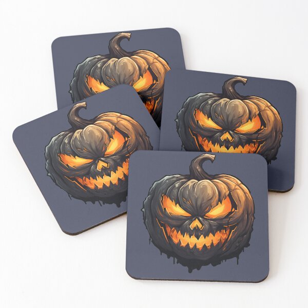 Item preview, gothic scary pumpkin face  designed and sold by Wickystickers.