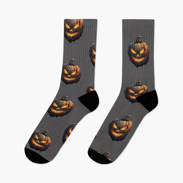 Item preview, gothic scary pumpkin face  designed and sold by Wickystickers.