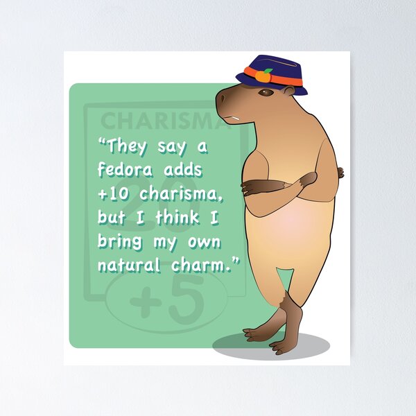 Item preview, This capybara has natural charisma designed and sold by umasharda.