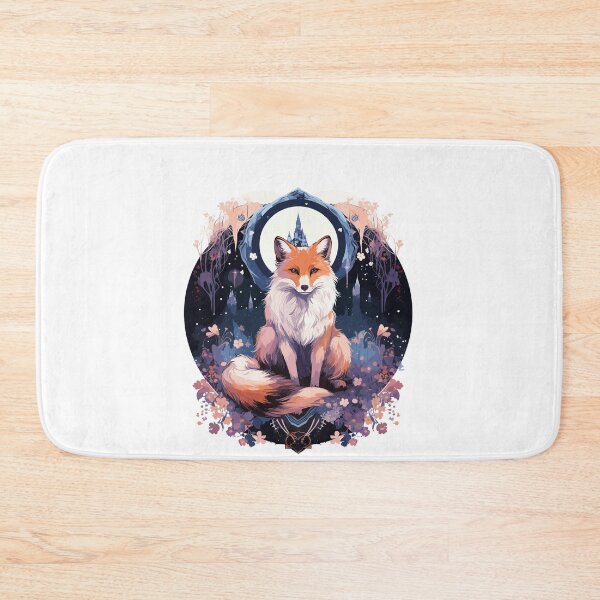 Item preview, Celestial moon flower, fox sitting tall designed and sold by Jerseysrd.