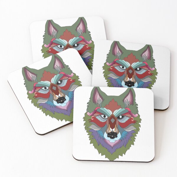 Item preview, Mandala Wolf designed and sold by MyFluffyCloud.