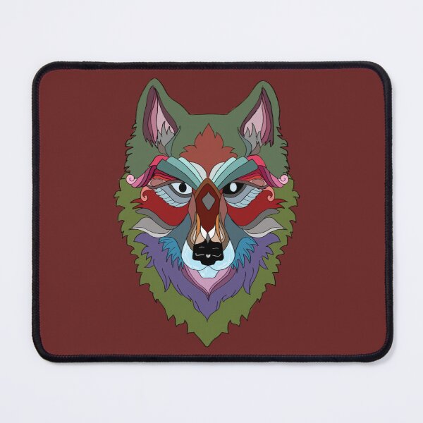 Item preview, Mandala Wolf designed and sold by MyFluffyCloud.