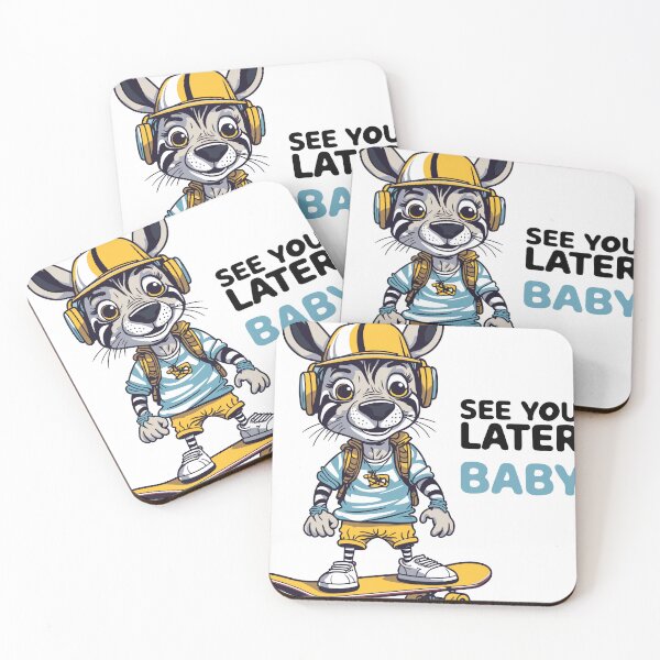 Item preview, Print Skating Boy Zebra - See you later baby designed and sold by dakaseli.