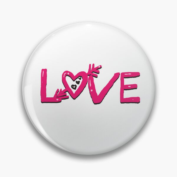 Item preview, love lettering with arrow through heart designed and sold by sehrishsunrise.