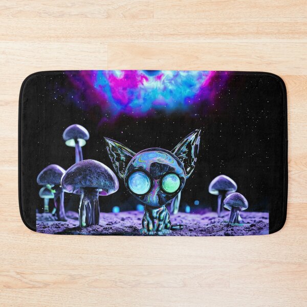 Item preview, Blue Mushroom Kitten designed and sold by Pebbledrops.