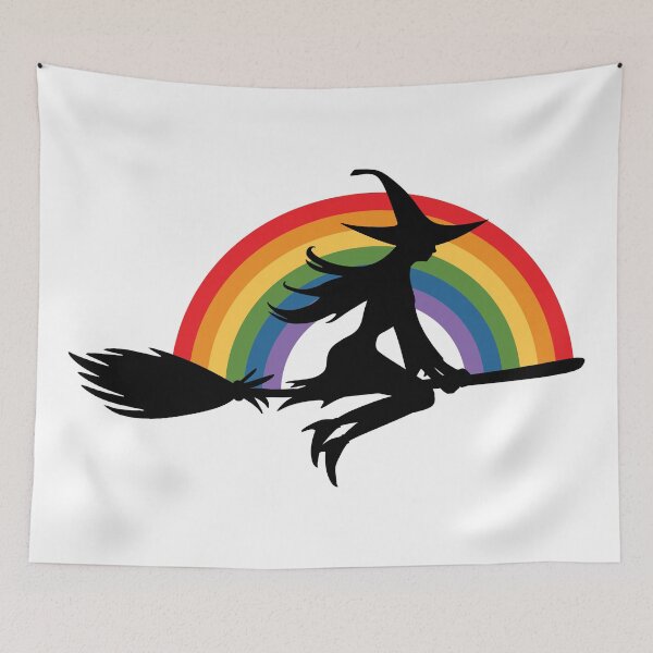 Item preview, Ride with Pride - LGBTQ Halloween Witch designed and sold by humnoo.