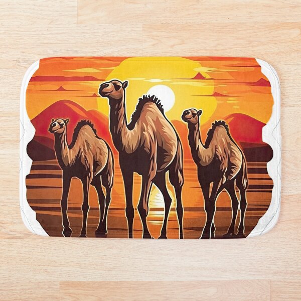 Item preview, Beautiful view of the desert with camels designed and sold by abmkf.